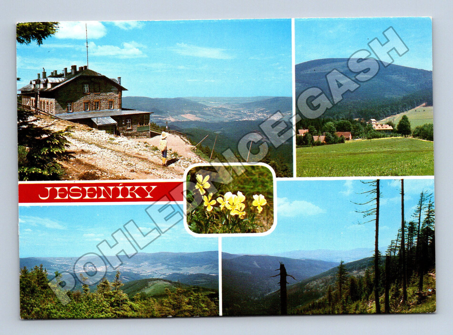 Pohlednice Jeseníky Šerák Ramzová 1989 (M34892)
