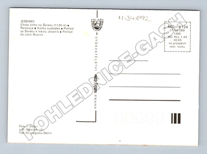 Pohlednice Jeseníky Šerák Ramzová 1989 (M34892)
