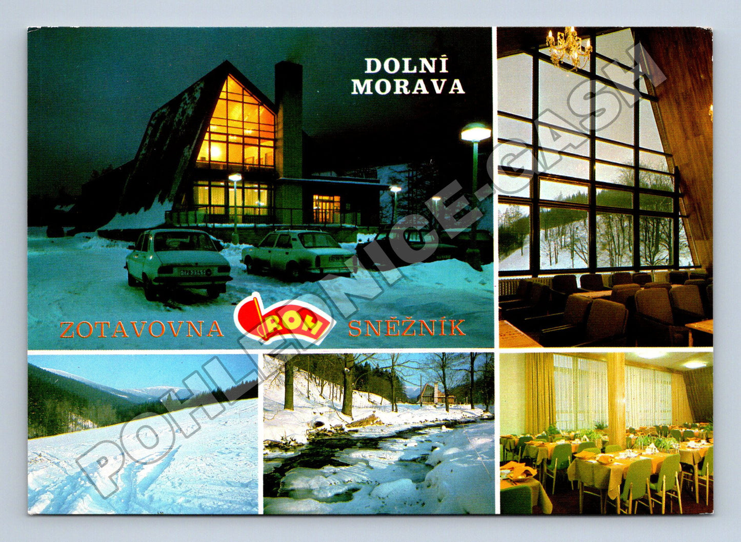 Pohlednice Dolní Morava Zotavovna ROH Sněžník zima (M34895)