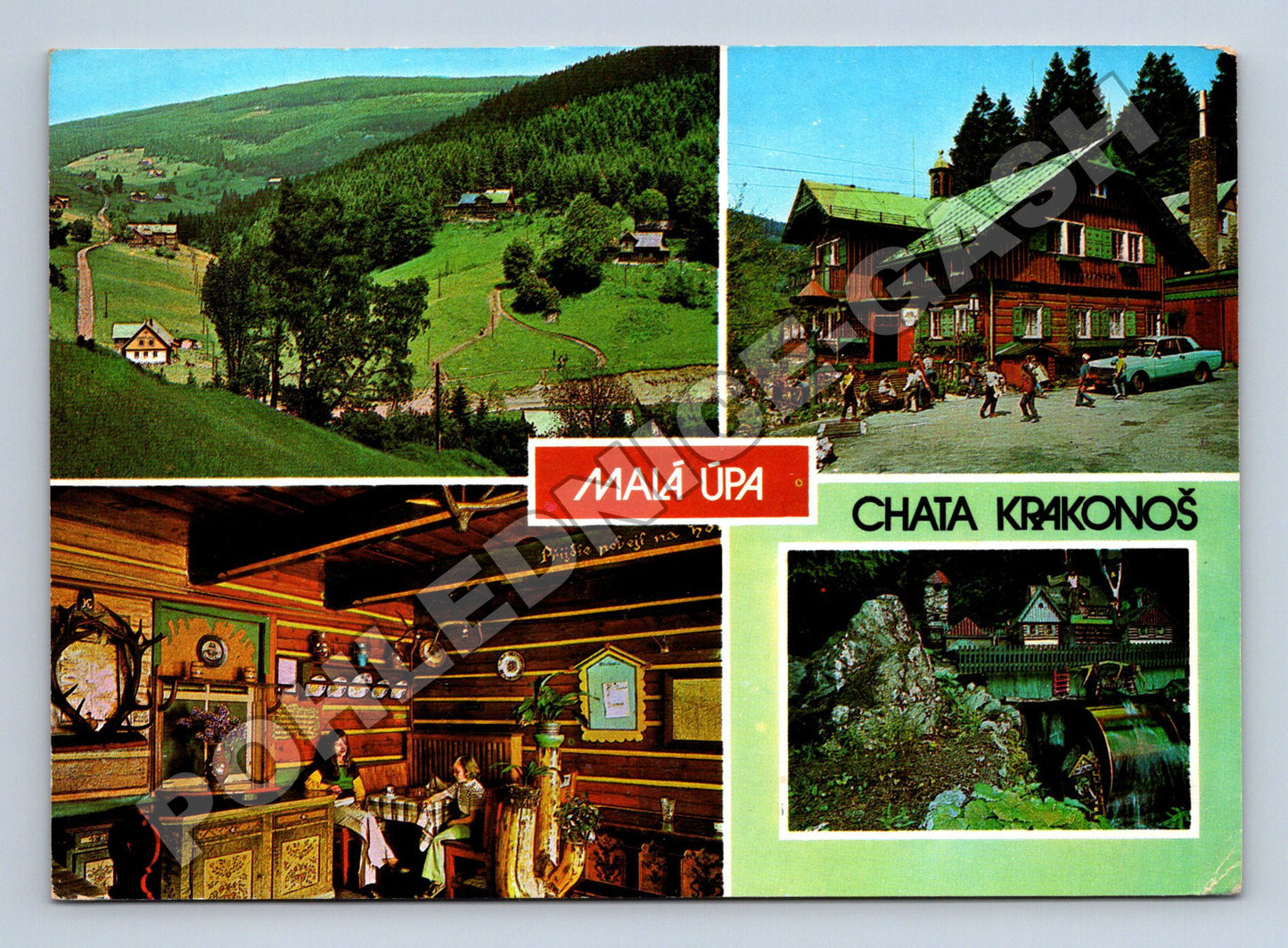 Pohlednice Malá Úpa chata Krakonoš Krkonoše 1973 (M34897)