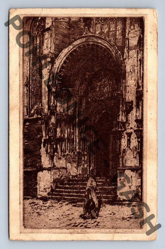 Pohlednice Staropražská Týnský portál lepta do 1950 (M349)
