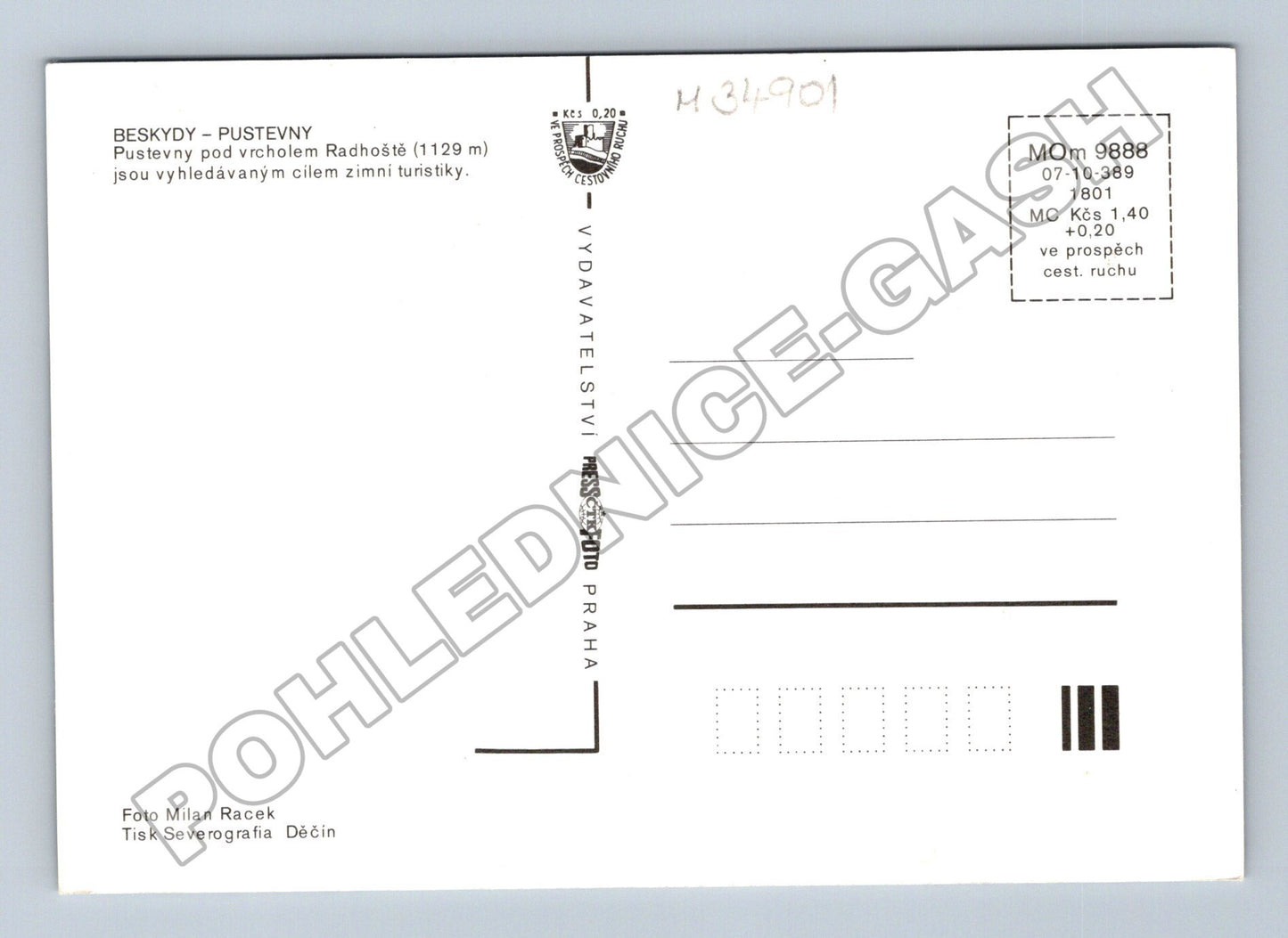 Pohlednice Pustevny-Radhošť zimní krajina (M34901)