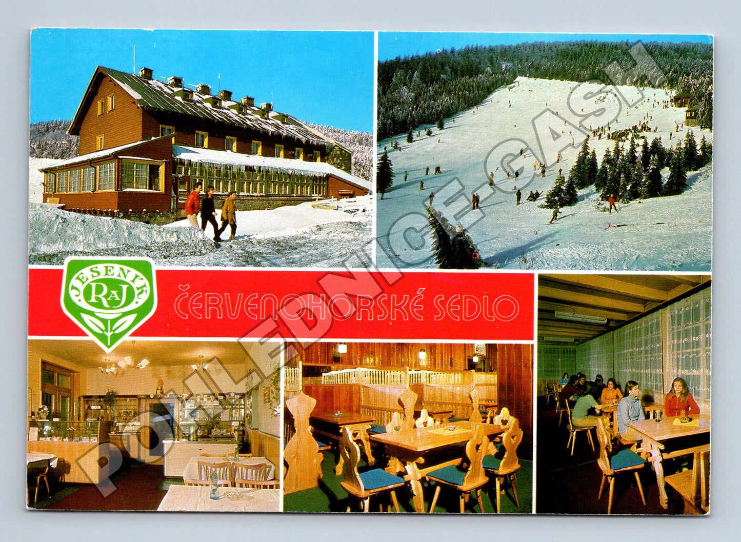 Pohlednice Jeseníky Červenohorské sedlo chata 1975 (M34905)