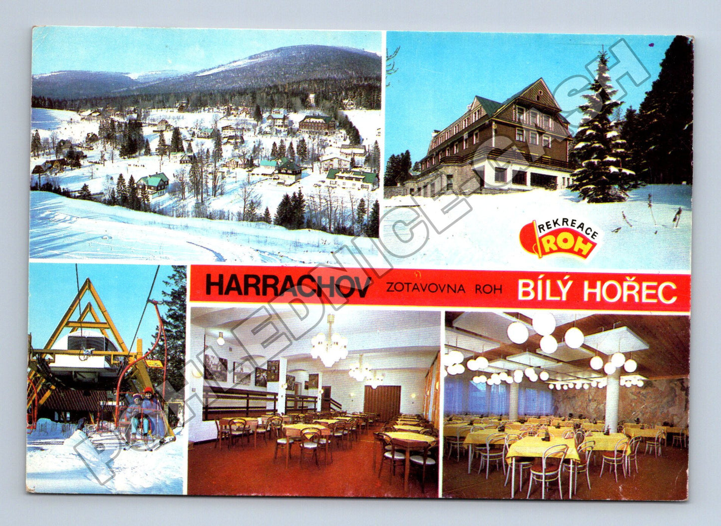 Pohlednice Harrachov Zotavovna ROH Bílý Hořec cca 1970 (M34907)