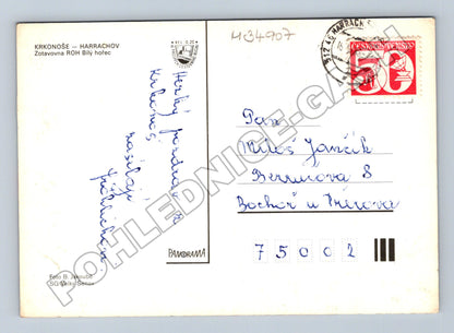 Pohlednice Harrachov Zotavovna ROH Bílý Hořec cca 1970 (M34907)