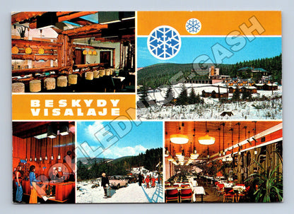 Pohlednice Beskydy Visalaje hotel a krajina 1975 (M34908)
