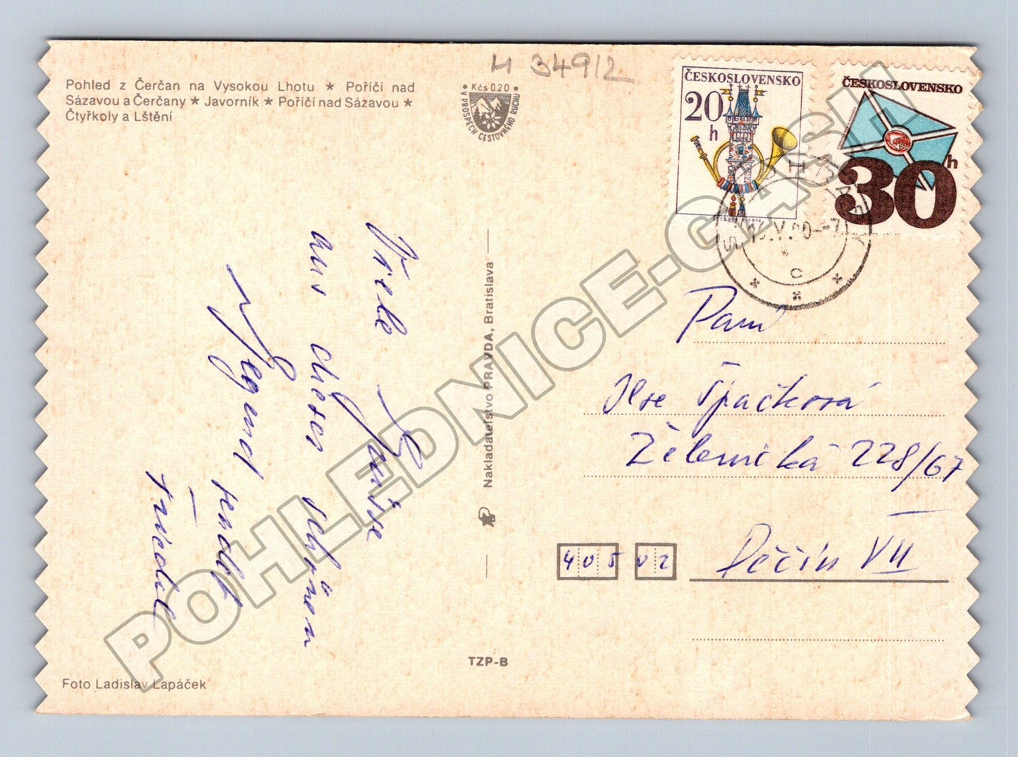 Pohlednice Posázaví s více pohledy 1967 (M34912)