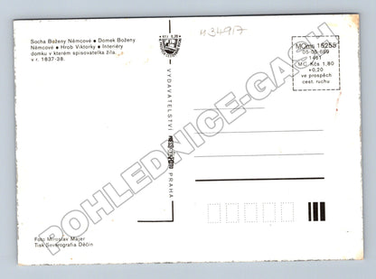 Pohlednice Červený Kostelec Božena Němcová památky (M34917)
