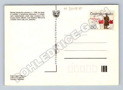 Pohlednice Ratibořice zámek Babiččino údolí 1988 (M34918)