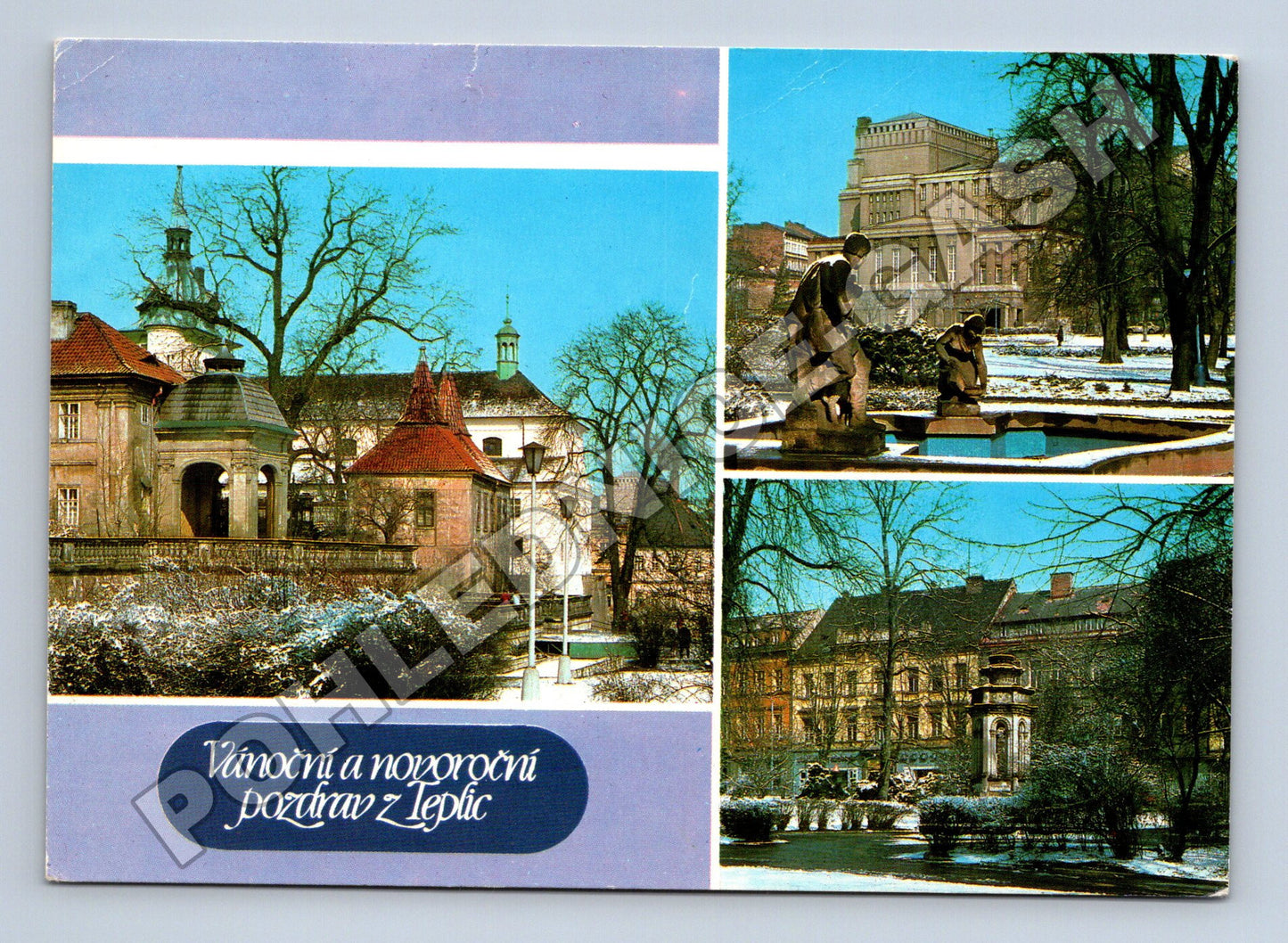 Pohlednice Teplice Vánoční a novoroční pozdrav (M34921)