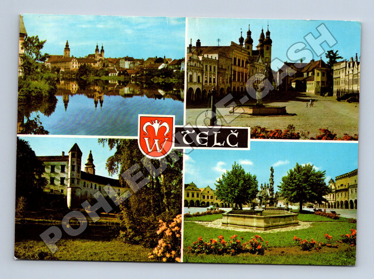 Pohlednice Telč multi-pohled různé motivy (M34928)