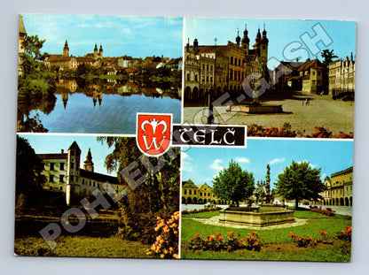 Pohlednice Telč multi-pohled různé motivy (M34928)