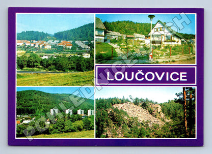Pohlednice Loučovice více motivů 1970s (M34932)