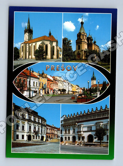 Pohlednice Slovensko Prešov panorama budov (M34934)