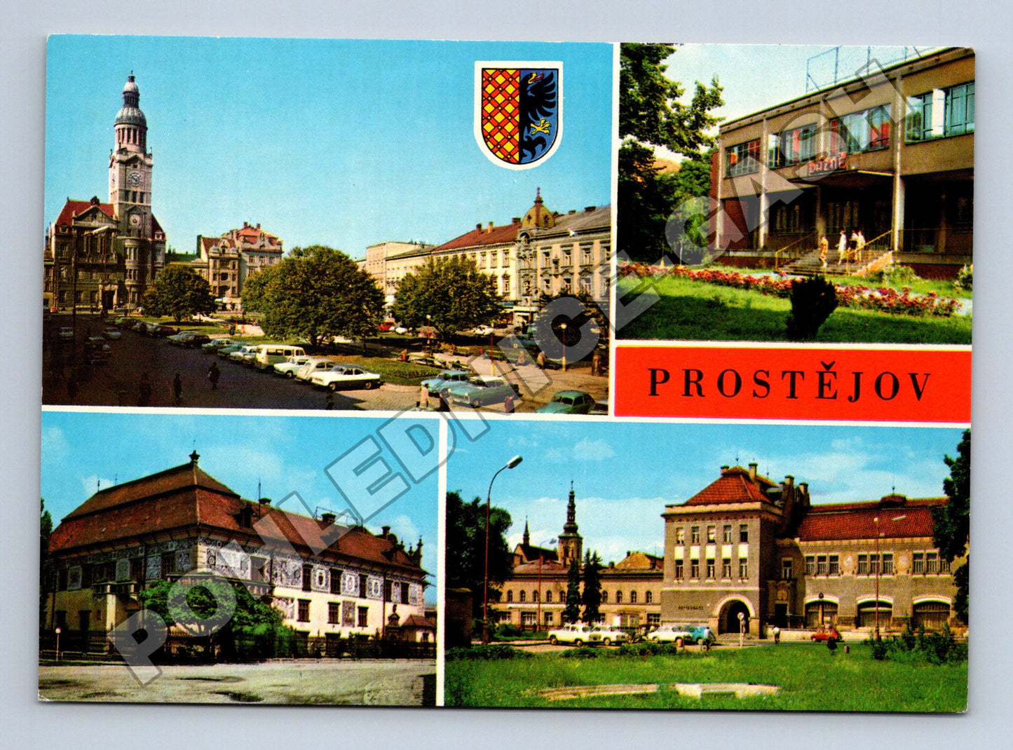 Pohlednice Prostějov multi-view 1979 (M34937)