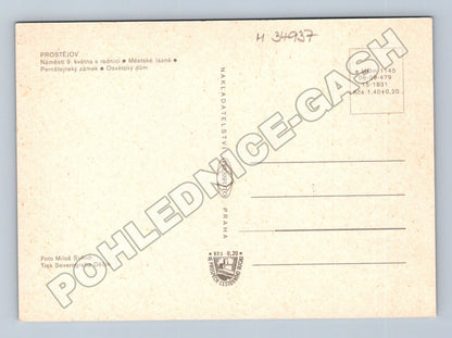 Pohlednice Prostějov multi-view 1979 (M34937)