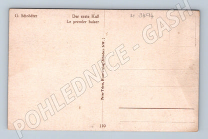 Pohlednice Schrödter První políbení malba (M3494)