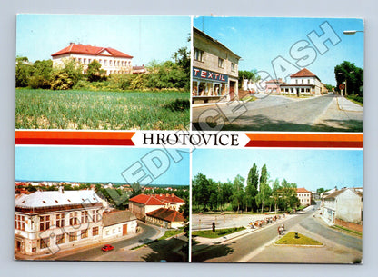 Pohlednice Hrotovice multi-view 1983 (M34943)