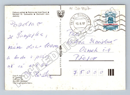 Pohlednice Šumperk koláž pohledů 1997 (M34947)