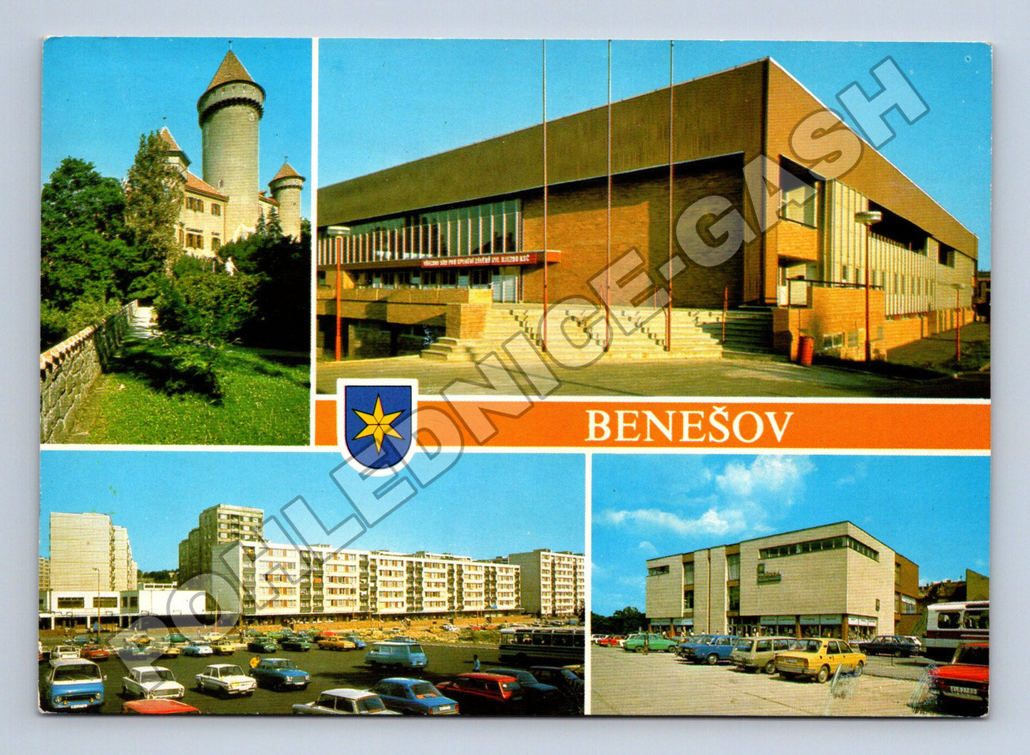 Pohlednice Benešov dominanty 198X (M34949)