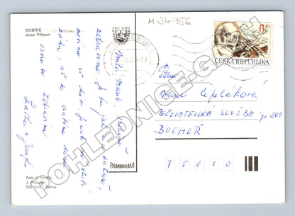 Pohlednice Dobříš různé pohledy 1980 (M34956)