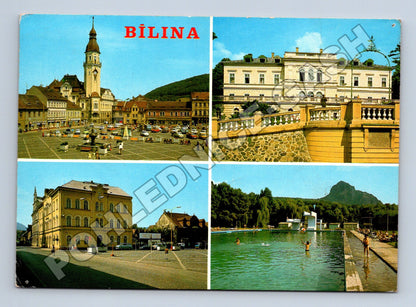 Pohlednice Bílina více pohledů 1981 (M34962)