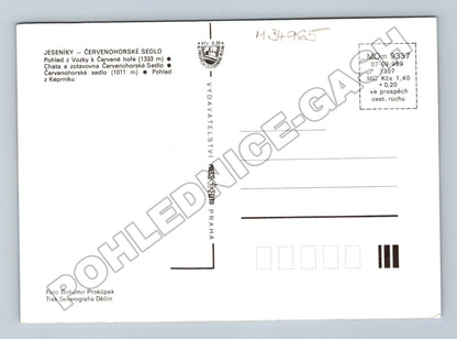 Pohlednice Červenohorské sedlo Jeseníky 1989 (M34965)