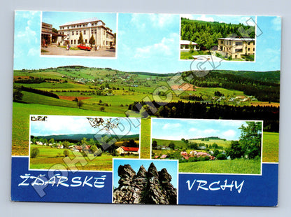 Pohlednice Žďárské Vrchy - koláž motivů 1988 (M34968)