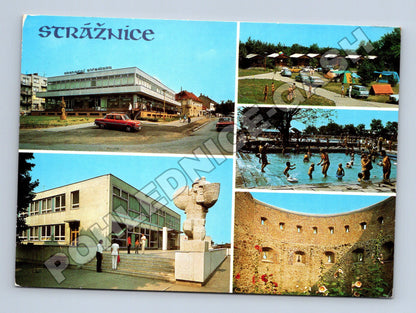 Pohlednice Strážnice multi-motiv cca 1970 (M34976)