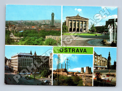 Pohlednice Ostrava různé motivy (M34978)