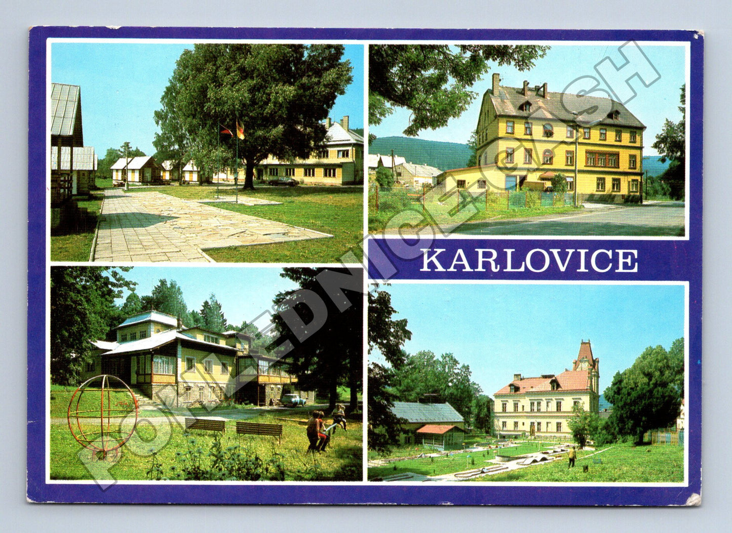 Pohlednice Karlovice rekreační středisko 1992 (M34988)