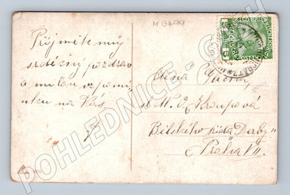 Pohlednice Láska je jak kvítek kolor ČR do 1950 (M3499)