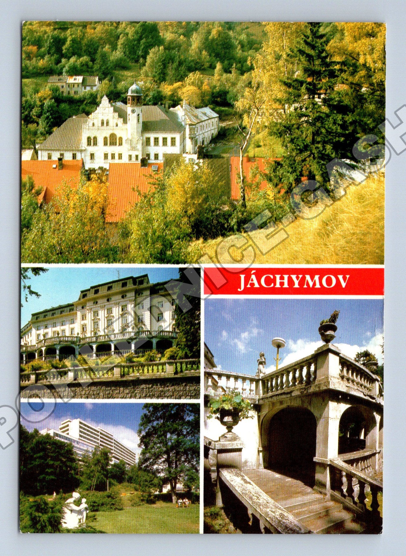 Pohlednice Jáchymov lázeňské budovy 1983 (M34997)