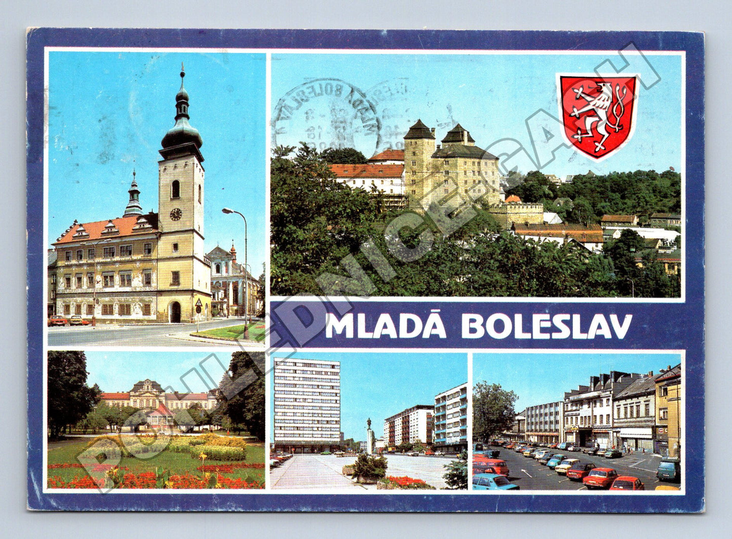 Pohlednice Mladá Boleslav panorama města 1983 (M35000)