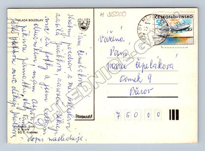 Pohlednice Mladá Boleslav panorama města 1983 (M35000)