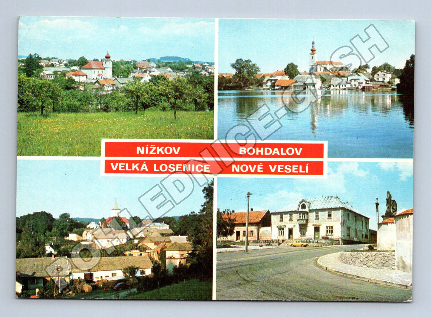 Pohlednice Nížkov, Bohdalov, Velká Losenice, Nové Veselí (M35005)
