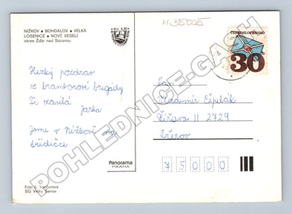 Pohlednice Nížkov, Bohdalov, Velká Losenice, Nové Veselí (M35005)