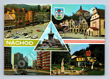 Pohlednice Náchod koláž pamětihodností (M35017)