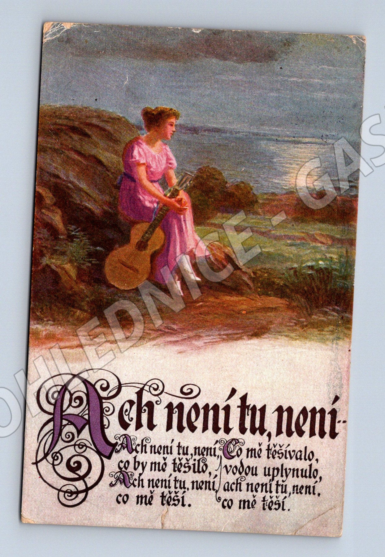 Pohlednice žena 1919 polní pošta dělostřelci (M3502)