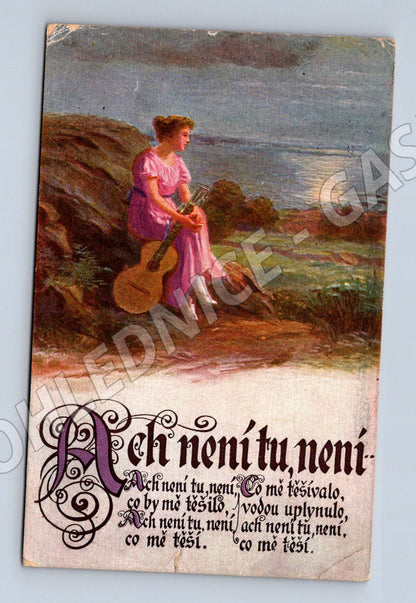 Pohlednice žena 1919 polní pošta dělostřelci (M3502)