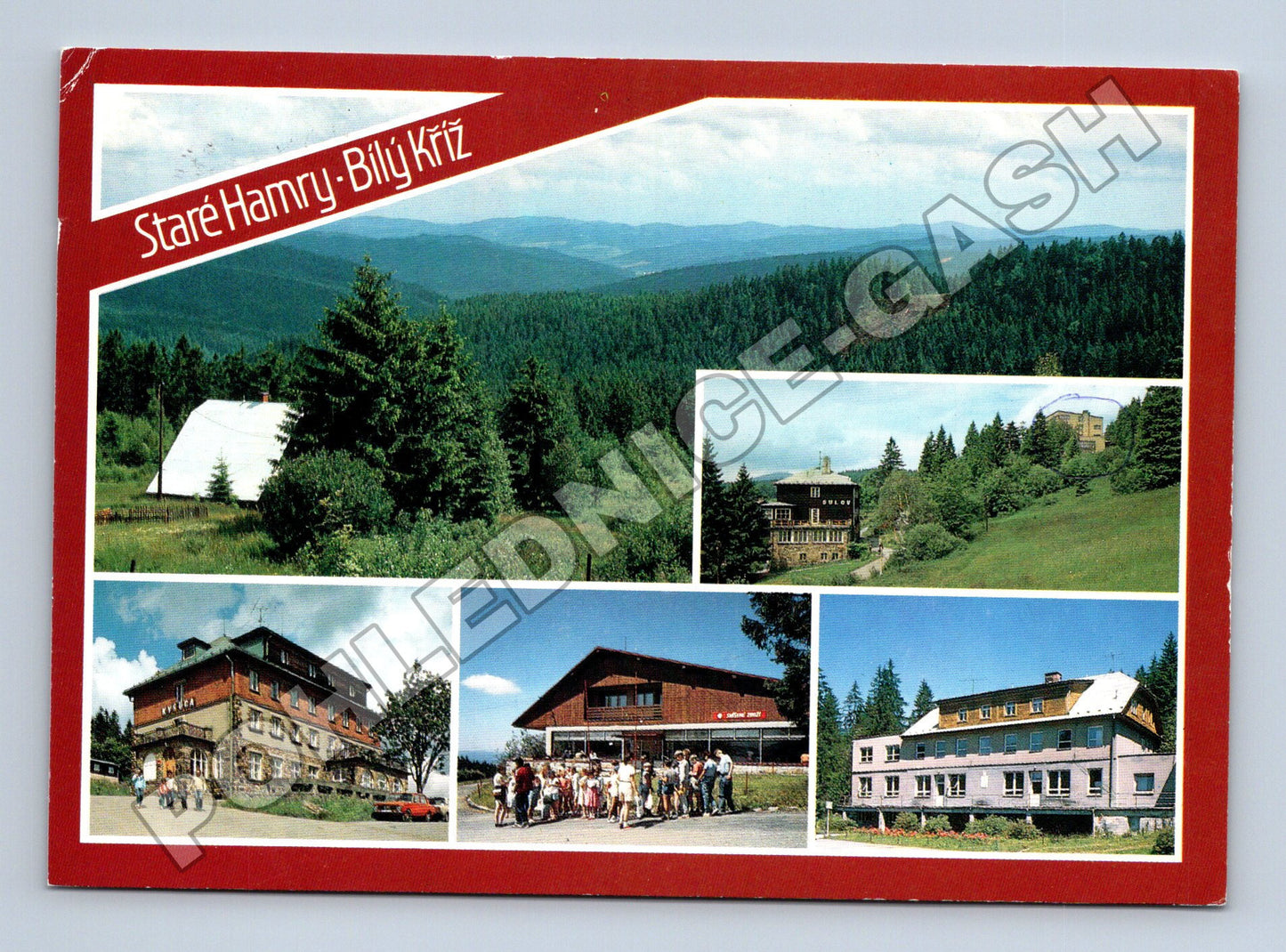 Pohlednice Staré Hamry-Bílý Kříž Beskydy 1981 (M35026)