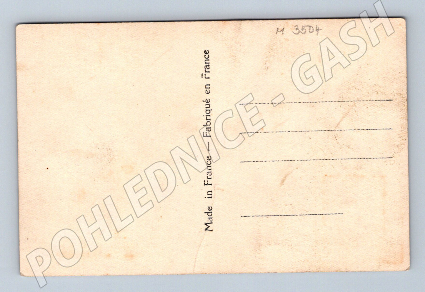 Pohlednice pár u automobilu Francie kolor (M3504)