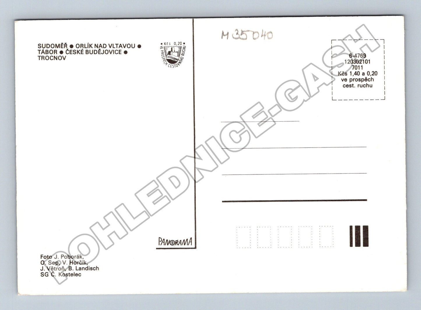 Pohlednice Jižní Čechy Stopou Jana Žižky (M35040)
