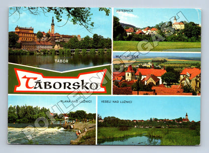 Pohlednice Táborsko multi-view 1974 (M35042)