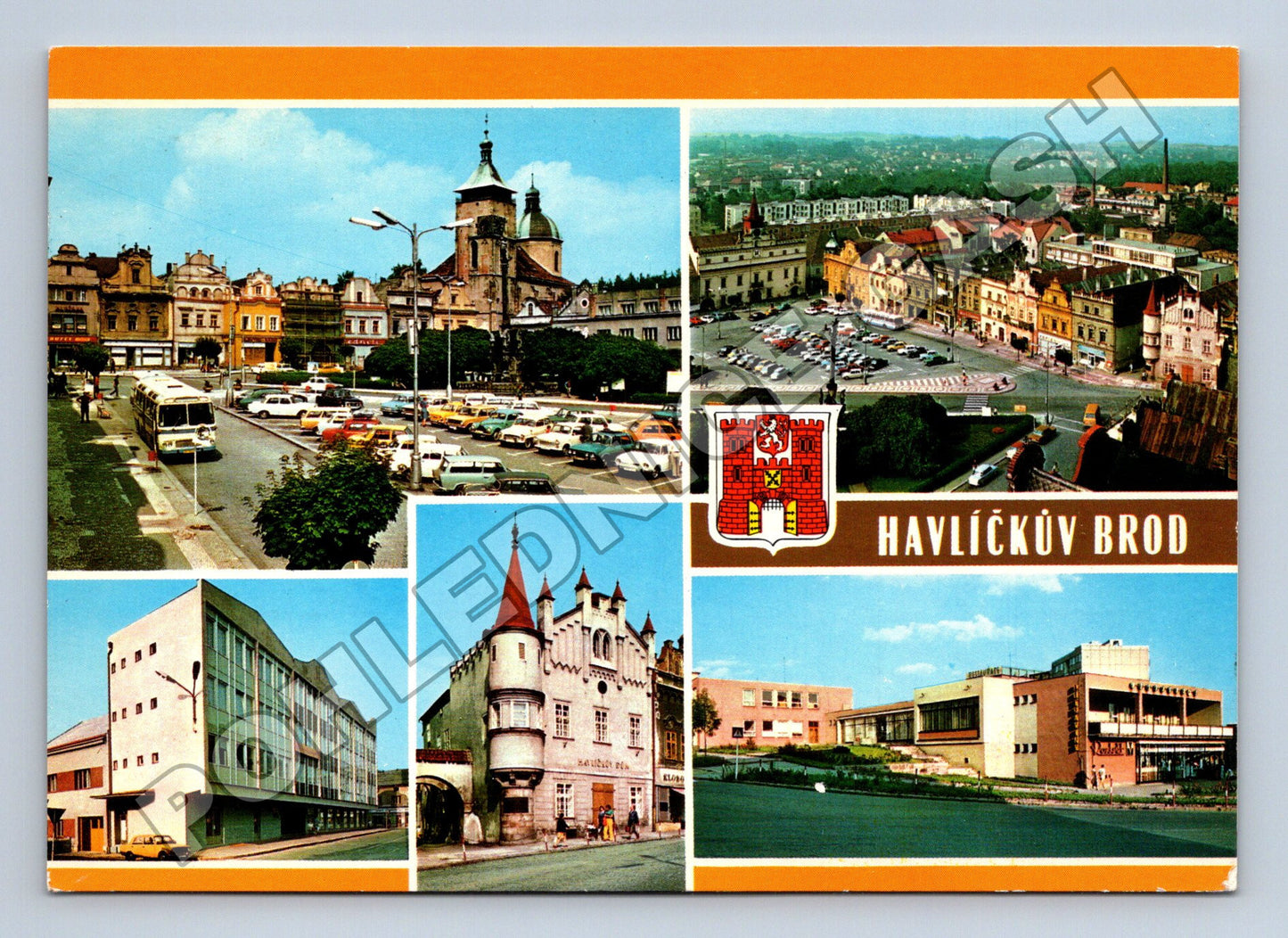 Pohlednice Havlíčkův Brod různé pohledy 1970 (M35044)