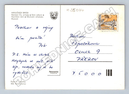 Pohlednice Havlíčkův Brod různé pohledy 1970 (M35044)