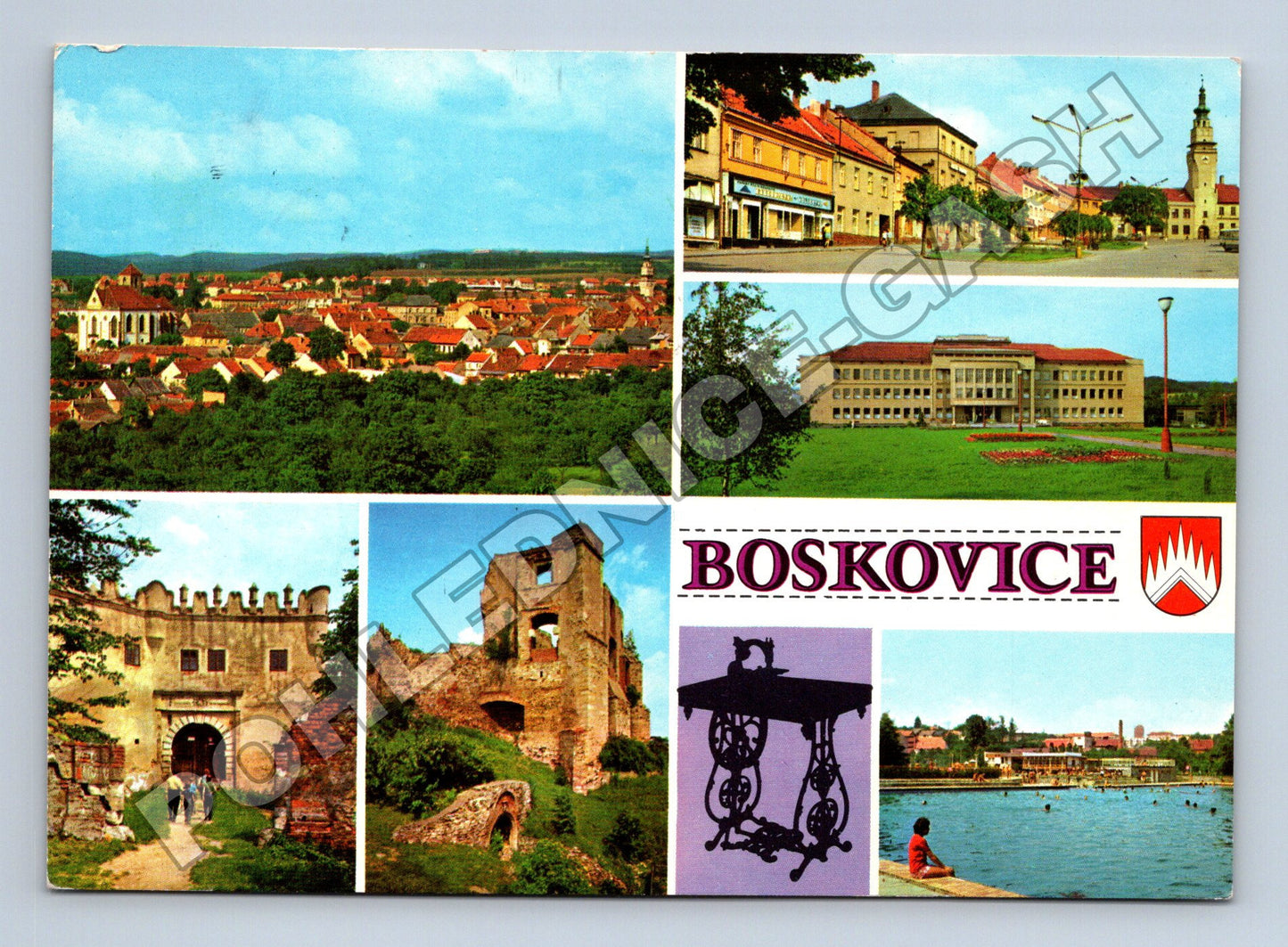 Pohlednice Boskovice více záběrů 1967 (M35045)