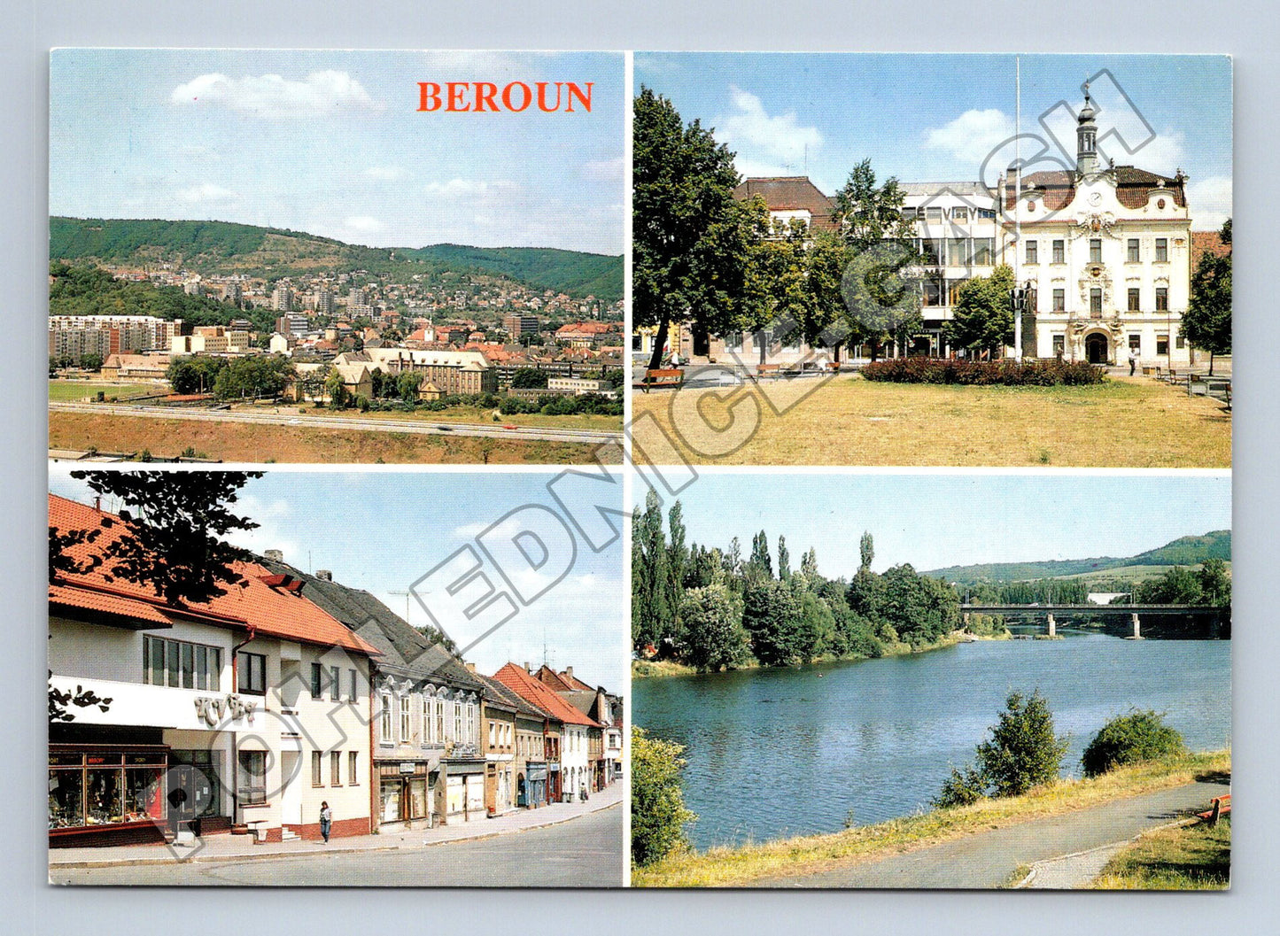 Pohlednice Beroun více pohledů (M35050)