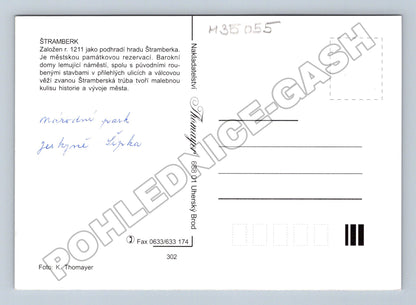 Pohlednice Štramberk koláž s věží Trúba a domy (M35055)