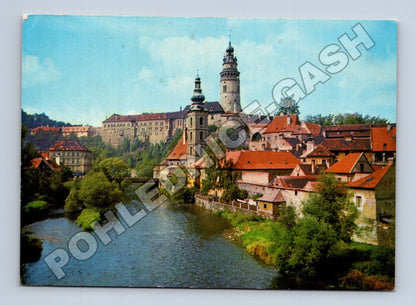 Pohlednice Český Krumlov hrad a město 1960 (M35060)